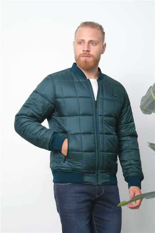 Wholesale Petrol Quilted Pilot Jacket