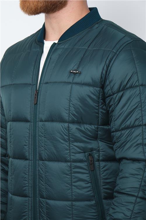 Wholesale Petrol Quilted Pilot Jacket