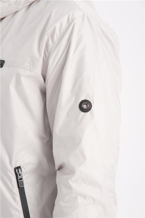 Wholesale Beige Hooded Jersey Lined Spring Jacket