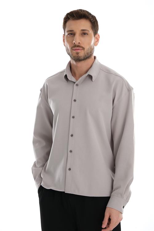Wholesale Base Oversize Soft Sweat-Absorbing Easy-Iron Breathable Mens Shirt  