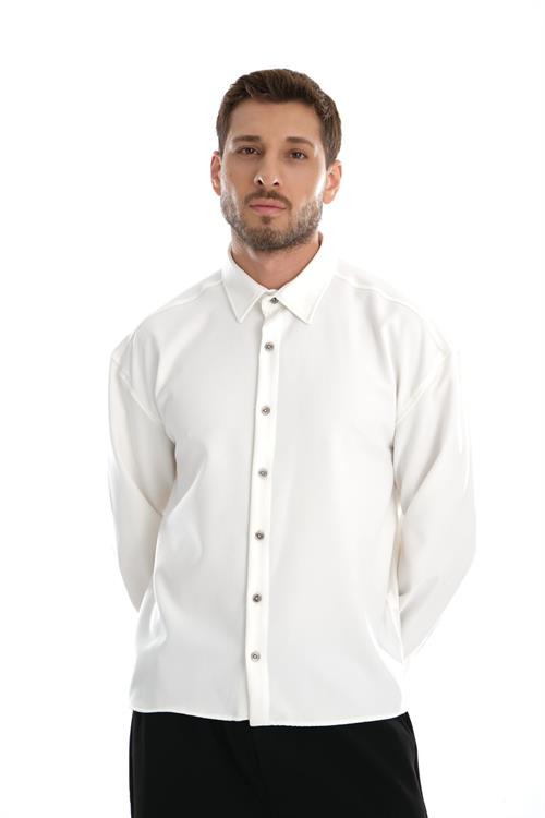 Wholesale Base Oversize Soft Sweat-Absorbing Easy-Iron Breathable Mens Shirt  