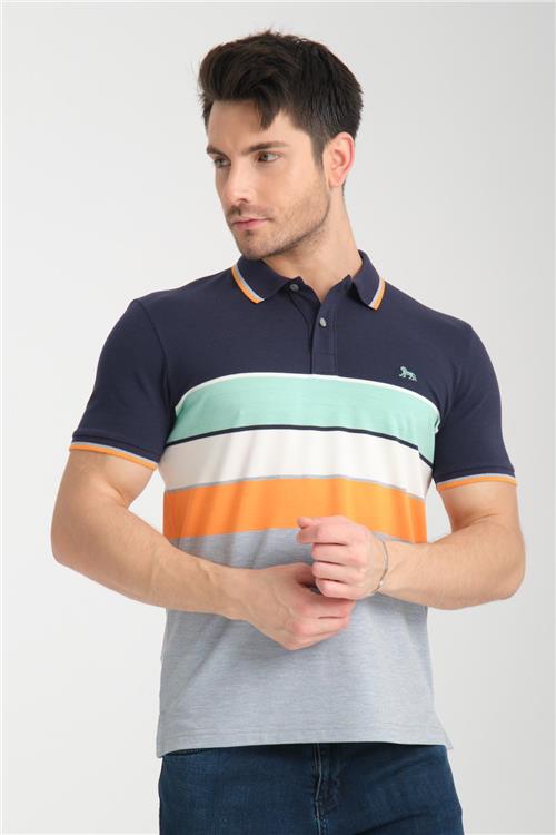 Wholesale Men Anthracite Polo T-shirt