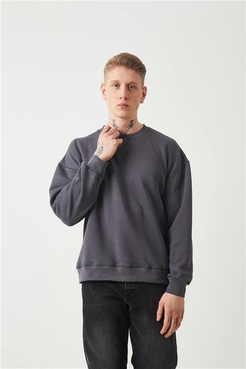 Wholesale Men Anthracite Sweatshirt