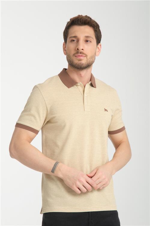 Wholesale Men Beige T-shirt