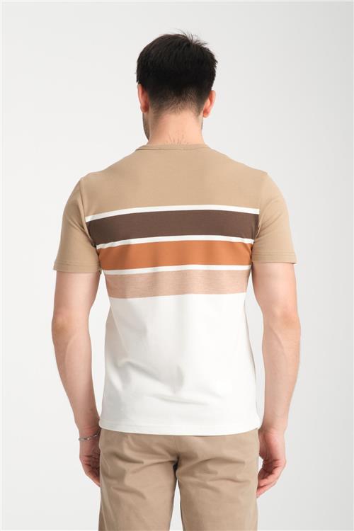 Wholesale Men Beige T-shirt