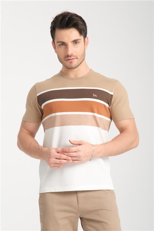 Wholesale Men Beige T-shirt