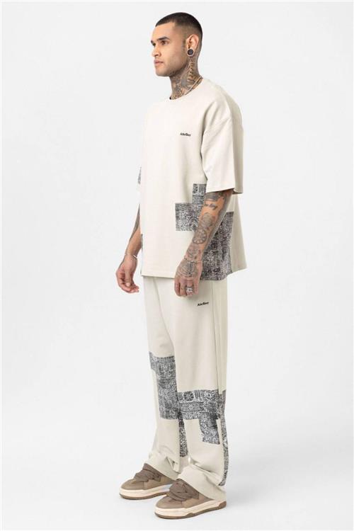 Wholesale Men Beige Tracksuit