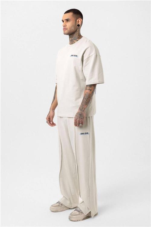 Wholesale Men Beige Tracksuit