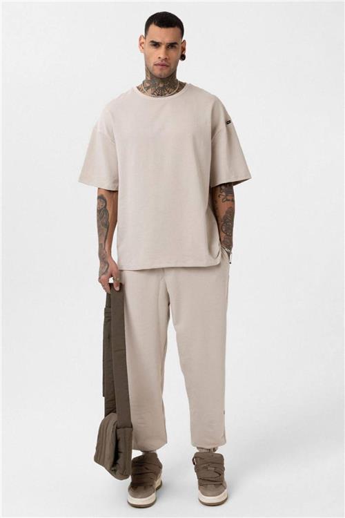 Wholesale Men Beige Tracksuit