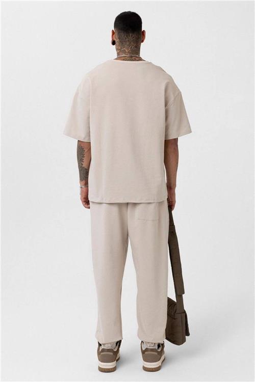 Wholesale Men Beige Tracksuit