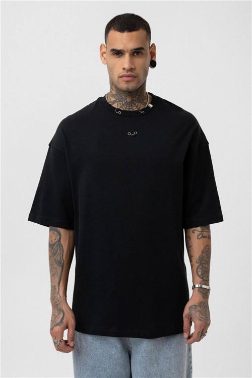 Wholesale Men Black Oversize T-shirt