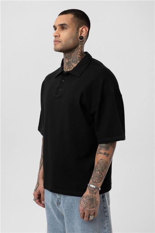 Wholesale Men Black Oversize T-shirt