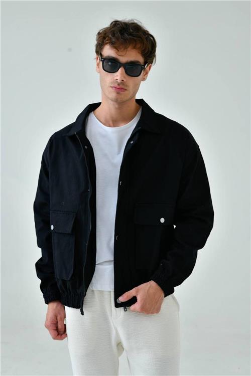 Wholesale Men Black Oversized Jacket