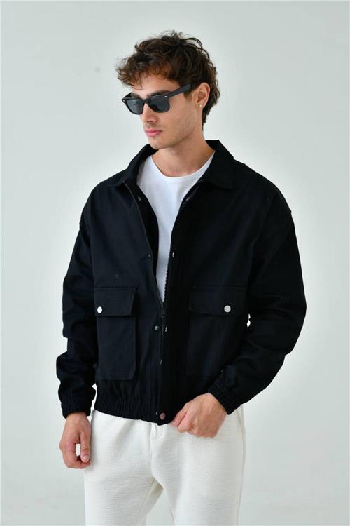 Wholesale Men Black Oversized Jacket