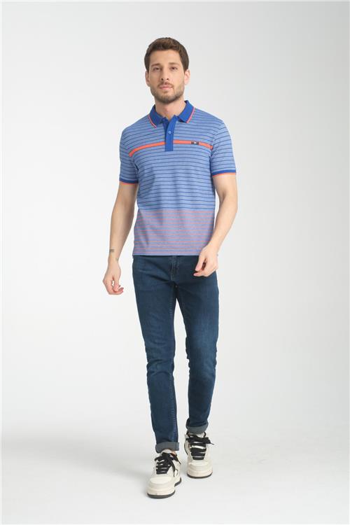 Wholesale Men Blue T-shirt