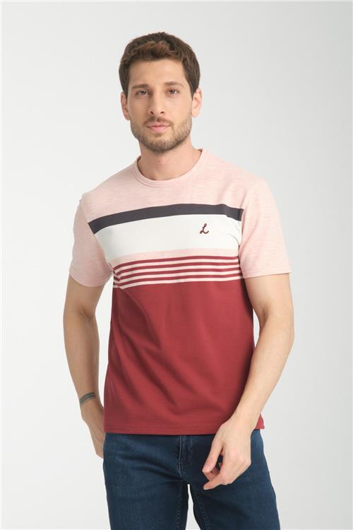 Wholesale Men Bordeaux  T-shirt
