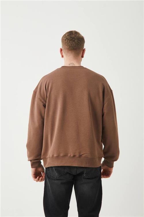 Wholesale Men Brown Sweatshirt