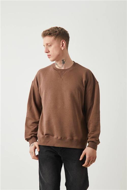 Wholesale Men Brown Sweatshirt