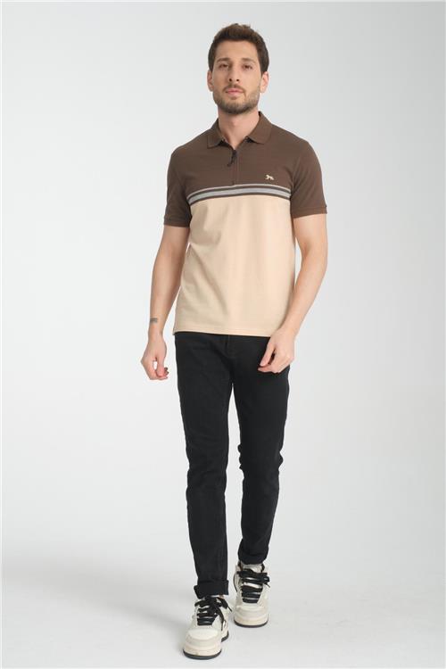 Wholesale Men Brown T-shirt