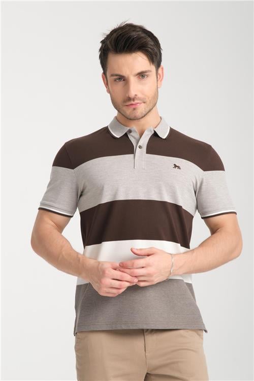 Wholesale Men Brown T-shirt