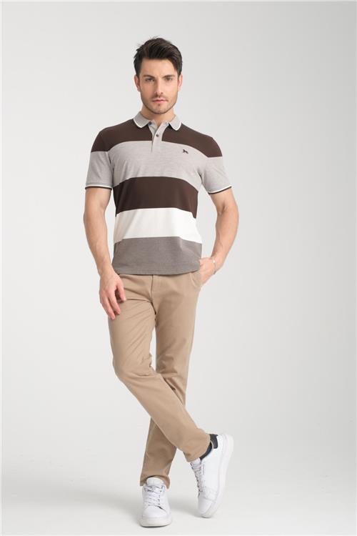 Wholesale Men Brown T-shirt