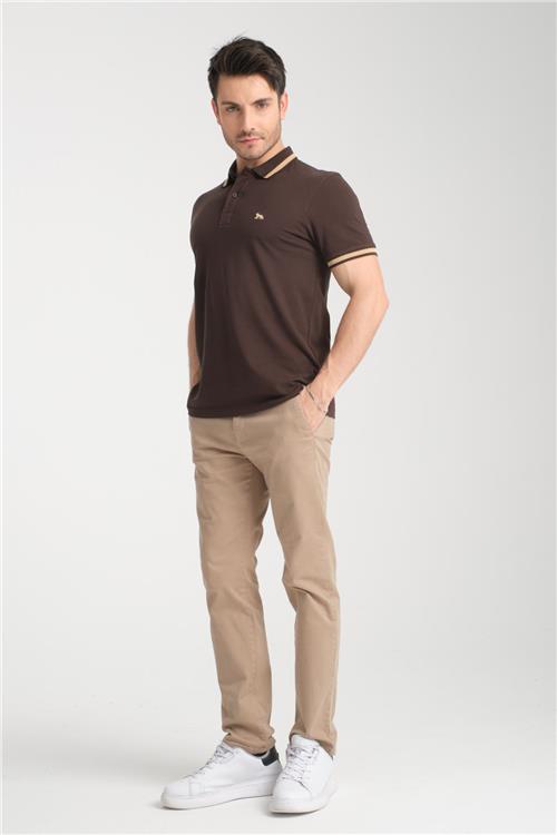 Wholesale Men Brown T-shirt