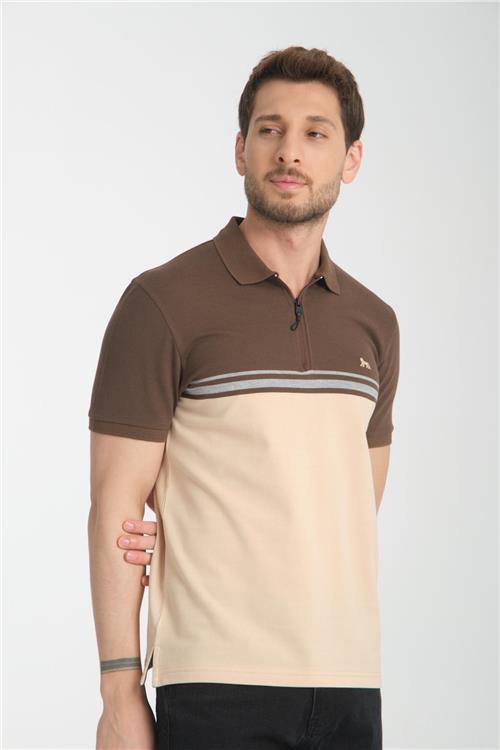 Wholesale Men Brown T-shirt