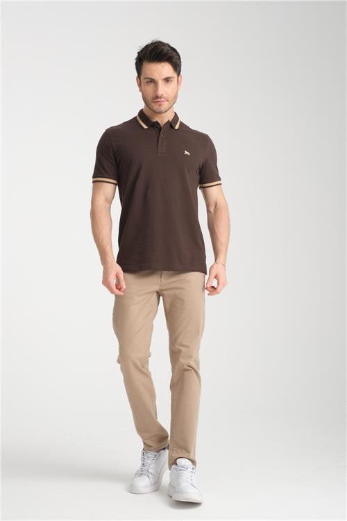 Wholesale Men Brown T-shirt