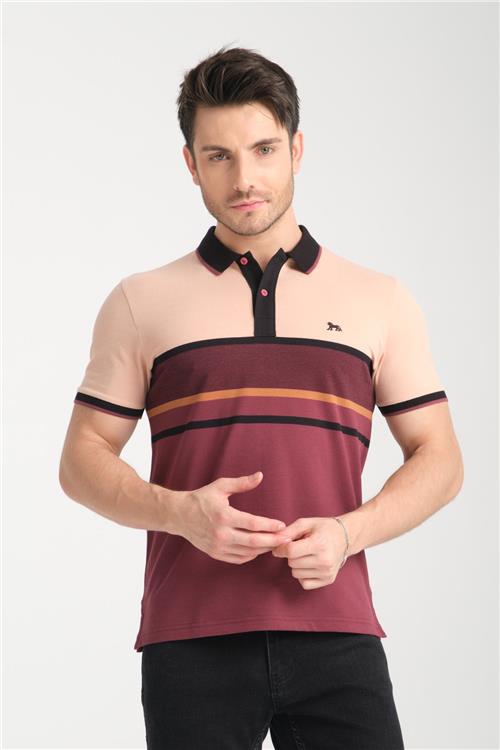 Wholesale Men Burgundy  T-shirt
