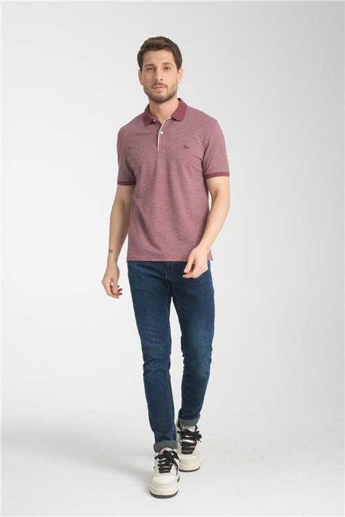 Wholesale Men Carmine Red T-shirt