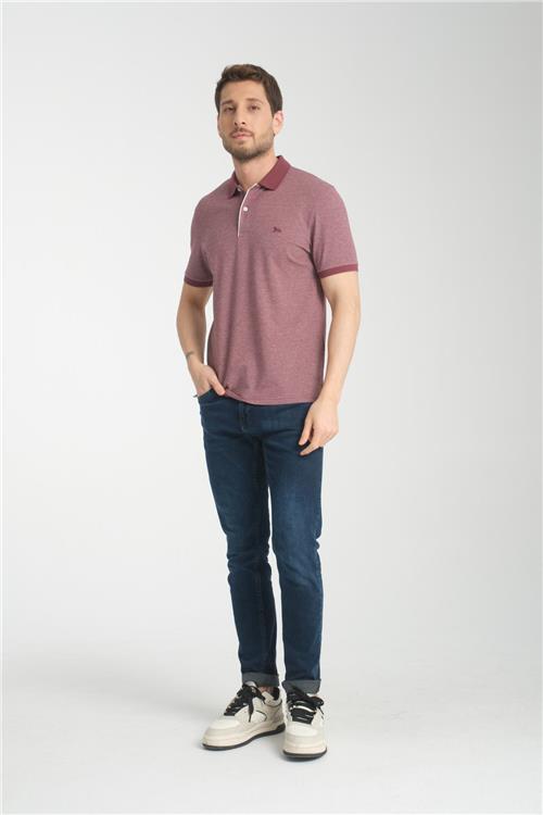 Wholesale Men Carmine Red T-shirt