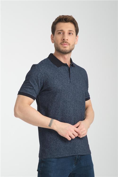 Wholesale Men Dark Blue T-shirt