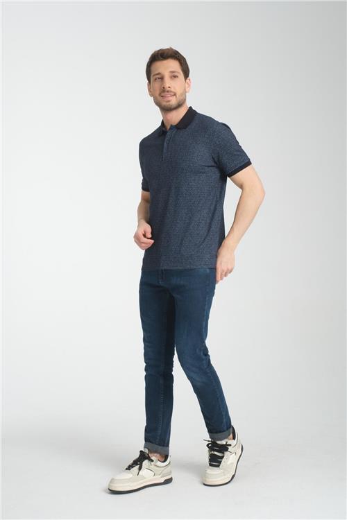 Wholesale Men Dark Blue T-shirt