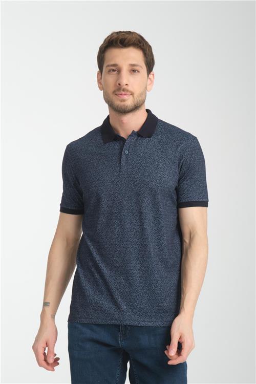 Wholesale Men Dark Blue T-shirt