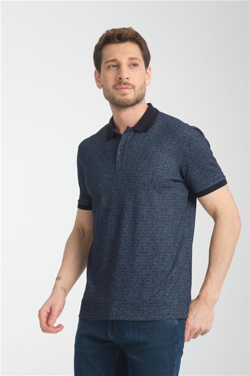 Wholesale Men Dark Blue T-shirt