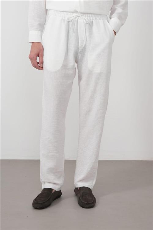 Wholesale Men Ecru Pants