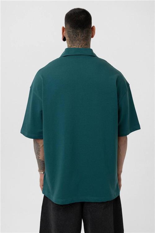 Wholesale Men Emerald Green Oversize T-shirt