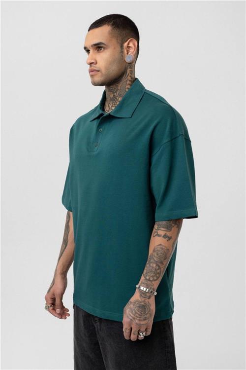 Wholesale Men Emerald Green Oversize T-shirt
