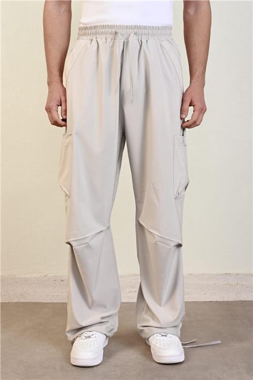 Wholesale Men Gray Cargo Pants