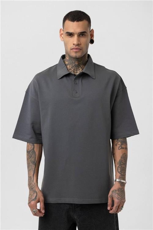 Wholesale Men Gray Oversize T-shirt