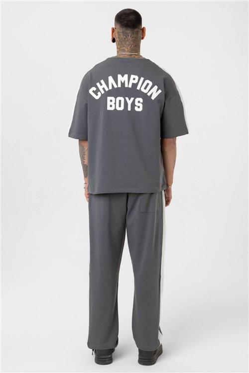 Wholesale Men Gray Tracksuit