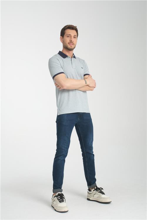 Wholesale Men Ice Blue T-shirt