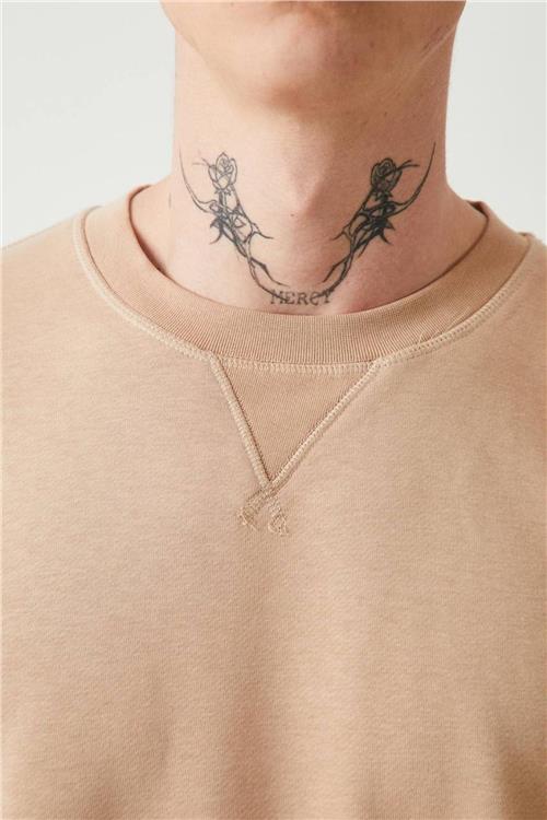 Wholesale Men Light Beige Sweatshirt