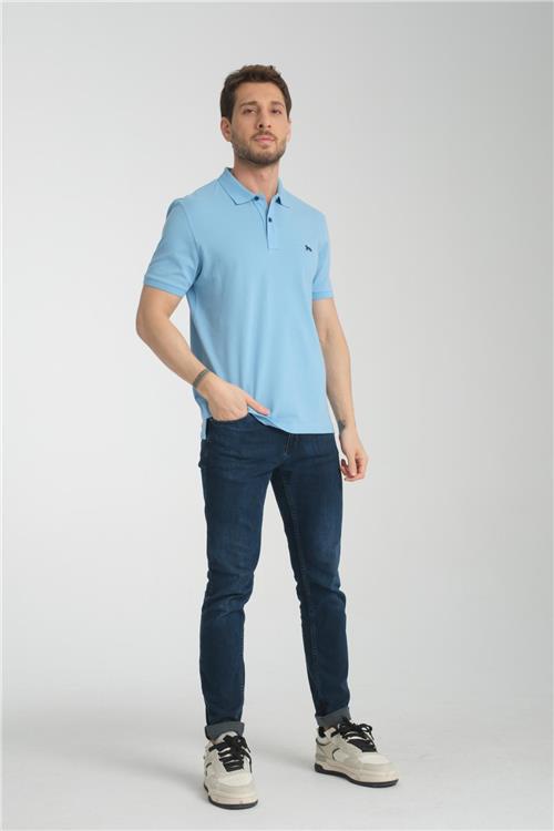 Wholesale Men Light Blue  T-shirt