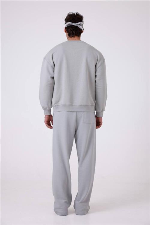 Wholesale Men Light Gray Tracksuit Set