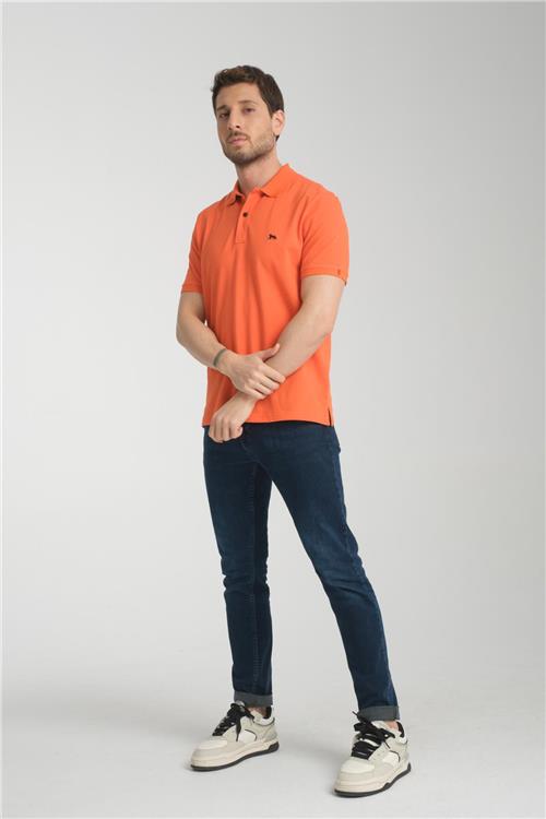Wholesale Men Orange  T-shirt