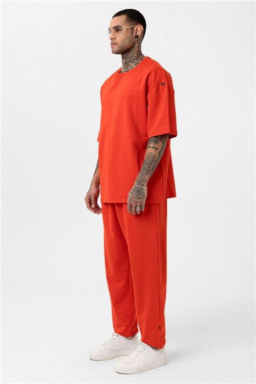 Wholesale Men Orange Tracksuit