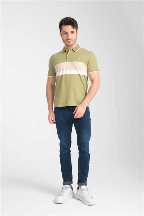 Wholesale Men  Pastel Mint Polo T-shirt
