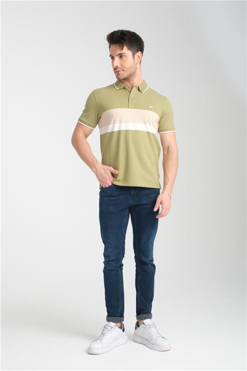 Wholesale Men  Pastel Mint Polo T-shirt