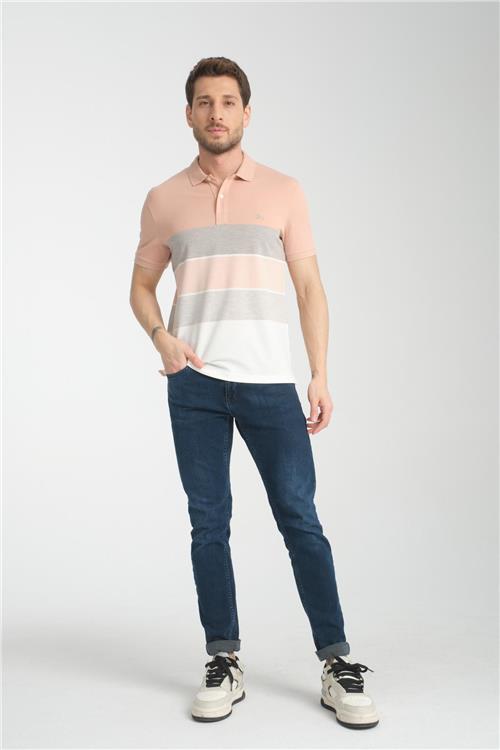 Wholesale Men Peach T-shirt